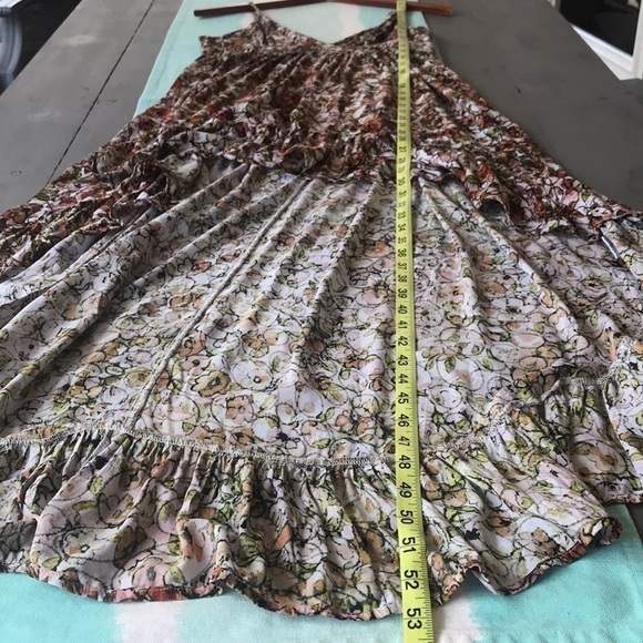 Minkpink Floral Print High Low Ruffle‎ Hemline Sleeveless Flowy Dress - Picture 10 of 11